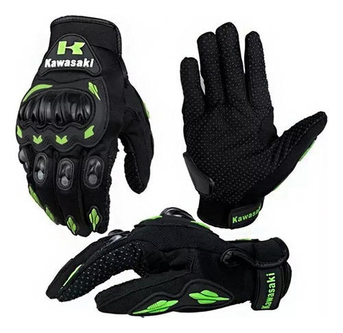 Guantes Kawasaki Antideslizantes Para Moto