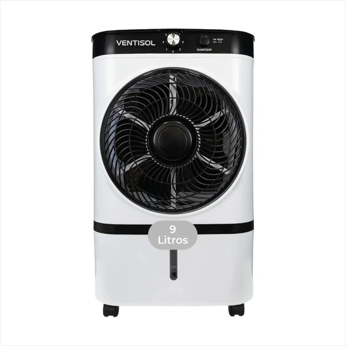 Climatizador Portátil Ventisol 9l 65w Silencioso Com Gelo - Branco