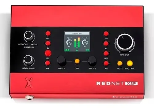 Focusrite Rednet X2p Interfaz 2x2 Análogo I/o Con 2x Mic Pre
