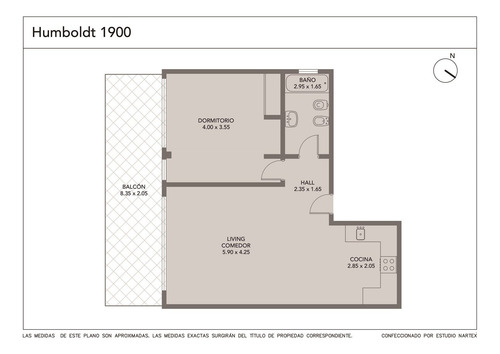 Departamento. Semipiso. 2 Ambientes. Equipado. Balcón Terraza. Ideal Airbnb/renta. Palermo Hollywood. Apto Crédito -apto Profesional