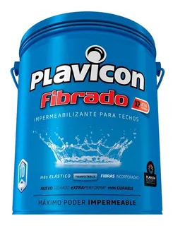 Plavicon Fibrado Impermeabilizante Para Techos 10kg