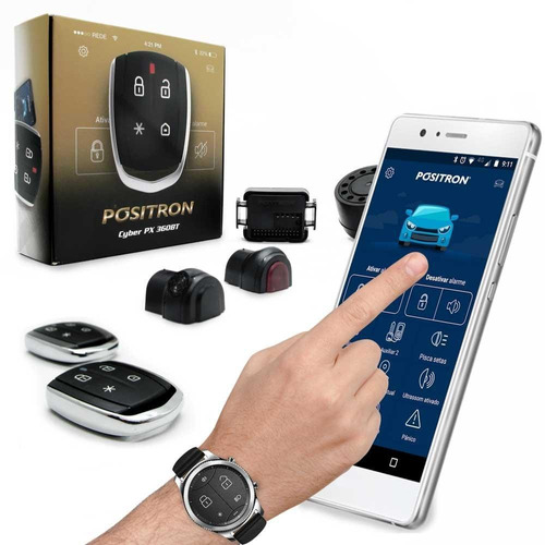 Alarme Pósitron Cyber Px360bt Automotivo Universal Bluetooth