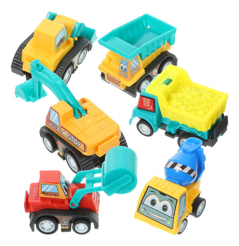 6 Pequeños Coches Retráctiles, Minicoches Retráctiles, Vehíc