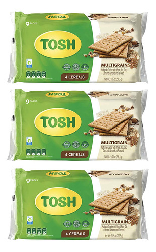 Tosh Galletas Multigrano | Trigo, Arroz, Avena, Maiz, Almend