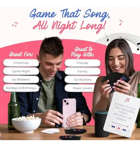 Game That Song - Juego De Cartas De Música Para La