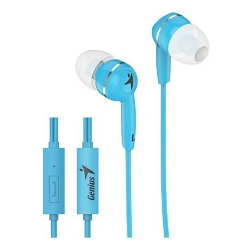 Auricular Genius Hs-m300 Azul Con Microfono Y Control De Vol