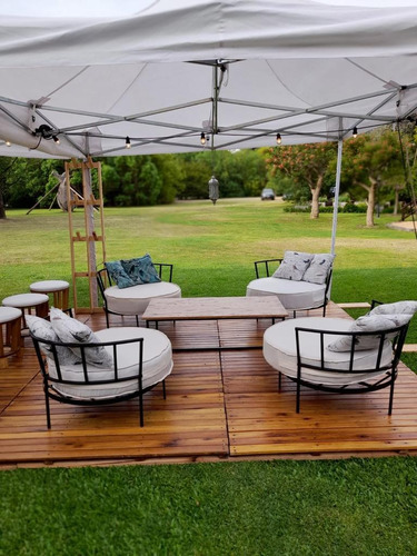 Alquiler De Livings, Puff, Gazebos, Piso Deck Para Eventos