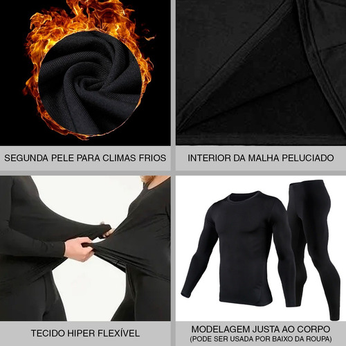 Imagem 7 de 10 de Kit Frio Conjunto Termico Pelinho Com Elasticidade Qualidade