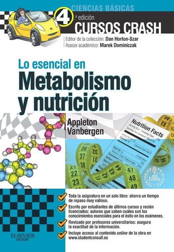 Lo Esencial En Metabolismo Y Nutrición: Cursos Crash.