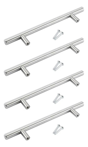 Pack X12 Manijas Barral Tirador Acero Inoxidable Mueble 15cm