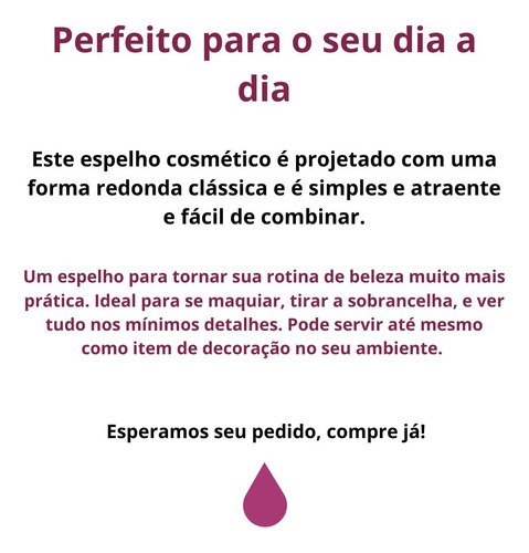 Espelho De Madeira De Mesa Led Para Maquiagem