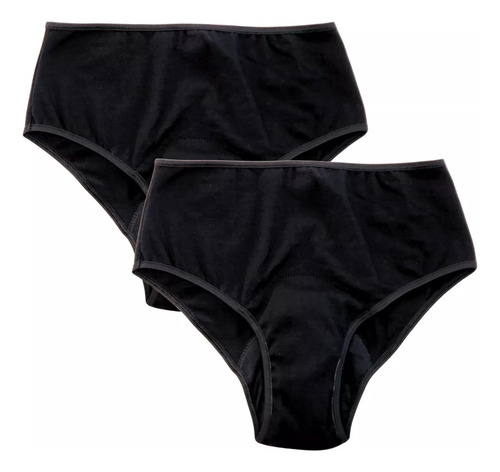 Pack X2 Bombacha Menstrual Trusa Tiro Alto Absorción Abundan