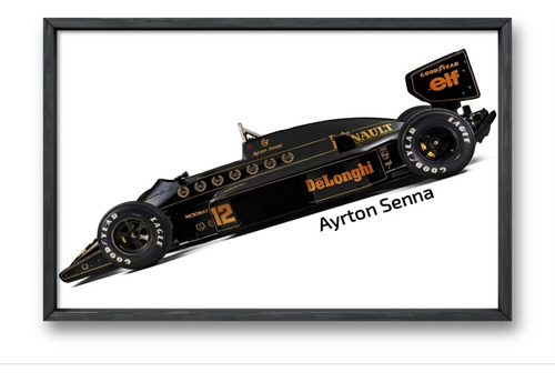 Cuadro Decorativo Lotus Formula 1 Ayrton Senna 