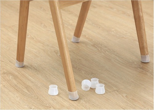 Imagem 2 de 6 de 16pc Cadeira De Mesa De Silicone Perna Cap Pad Móveis Pés