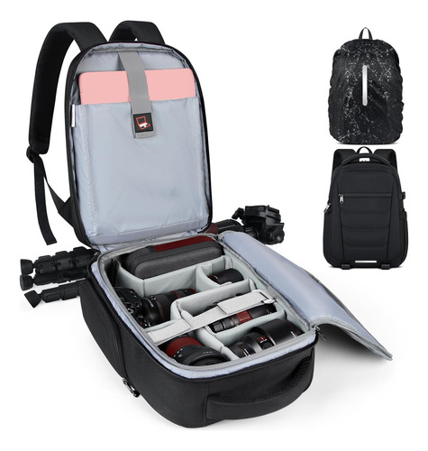 Bolsa Para Cámara Mochila Profesional Para Dslr Slr Mirr...
