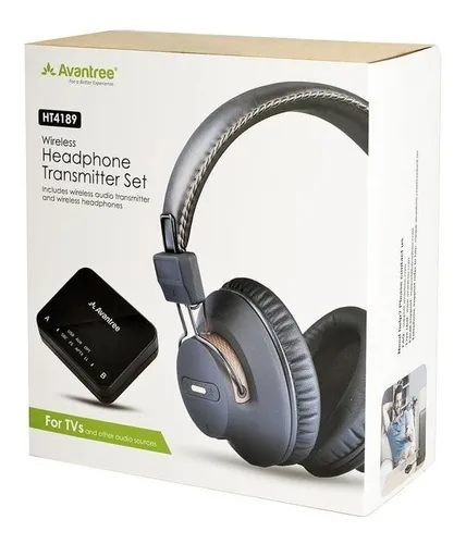 Ripley - AURICULARES INALÁMBRICOS PARA TV CON TRANSMISOR BLUETOOTH SIN  DEMORA DE AUDIO PLUG N PLAY PAQUETE AVANTREE HT4189 Y HS102