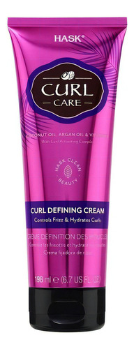 Crema Para Definir Rizos Curl Care Hask® 198ml