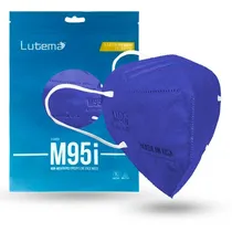Comprar Cubrebocas M95i De 5 Capas Lutema Rosa Maximo Comfort 5 Pzas Color Azul marino