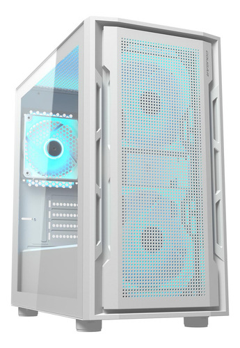 Gabinete Gamer Cougar Uniface Mini Rgb White Color Blanco