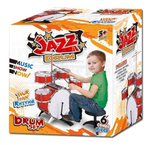 Juguete Bateria Musical Infantil 6 Piezas 82cm