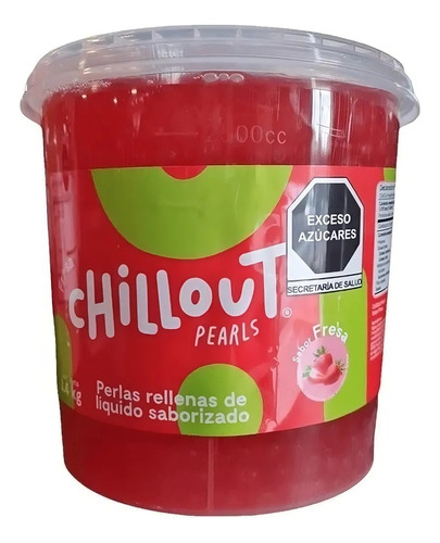 Chill Out Pearl Sabor Fresa Bote 3.4 Kg Perlas Explosivas