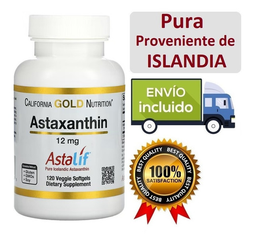 Astaxantina Astaxantin 12 Mg - 120 - Unidad a $2499