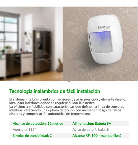 Kit Alarma Domiciliaria Inalámbrica Casa Celular Intelbras