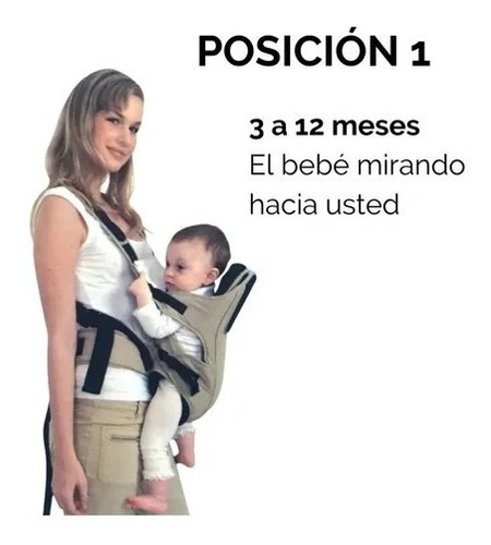 Imagen 4 de 7 de Mochila Portabebe Mediana Reversible Reforzada Priori 7091