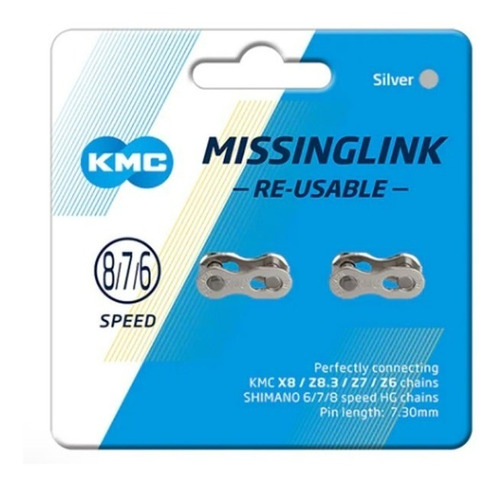 Kmc Missinglink 6r/7r/8r/cl573r/ X8, Z8.3/7/6. (8/7/6 Vel)