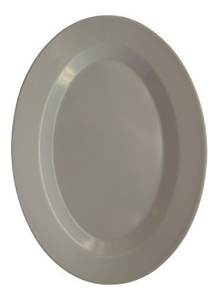 Imagen 2 de 3 de Plato Ovalado Pequeño De Melamina De 25cm
