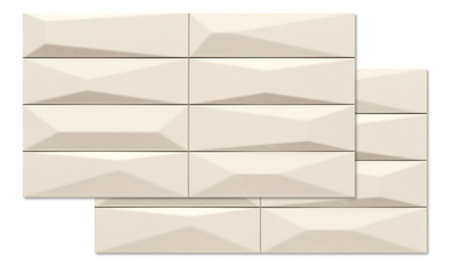 Imagen 1 de 5 de Ceramica 30x60 Realonda Boston Crema Tipo Subway Cuotas
