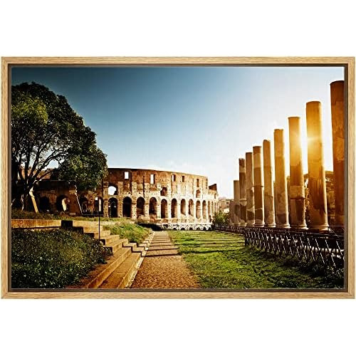 Impresiones Lienzo Enmarcadas De Coliseo De Roma, Itali...