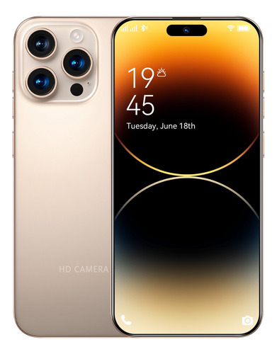I16 Pro Max Desbloquea Dual Sim 12gb+512gb 2025 El Más Popular Teléfono Inteligente Android 14 Batería De Larga Duración 5g Wifi Más Barato Celular Dorado
