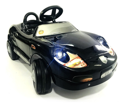 Karting A Pedal Infantil Tipo Porsche Auto Deportivo Con Luz