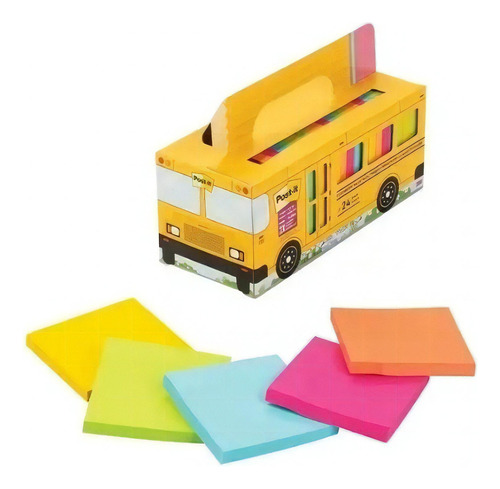 Notas Adhesivas Post-it Super Sticky Notes Value Pack, 24 B Color Assorted Brights