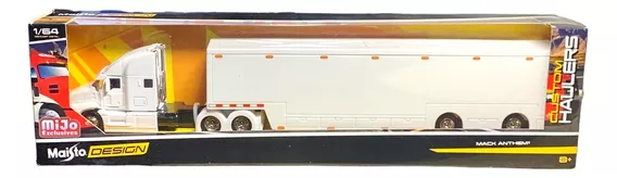 Tráiler Blanco T700 Contenedor Kenworth Escala 1:64