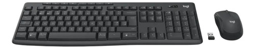 Kit Teclado Y Mouse Logitech Mk370 Inalámbrico Bluetooth Esp Negro Negro