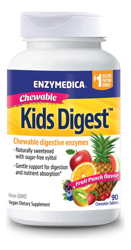 Enzimas Digestivas Enzymedica Kids Digest 90 Comprimidos Mas