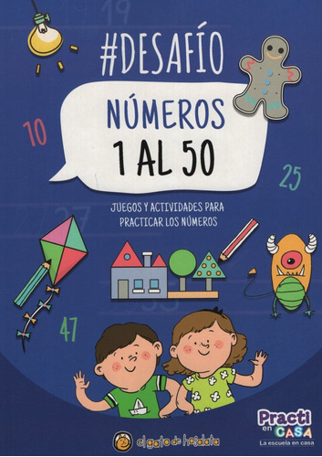 Libro Numeros 1 Al 50 - #desafio - Juegos Y Actividades Para