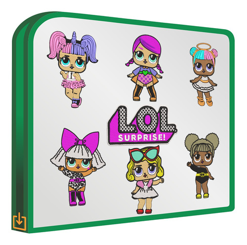 Lol Surprise Set De 7 Diseños Bordadoras Brother Bordar Ropa