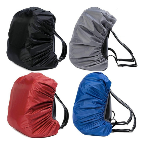 4 Fundas Impermeable Mochila Bolsas Camping Escolar Colores