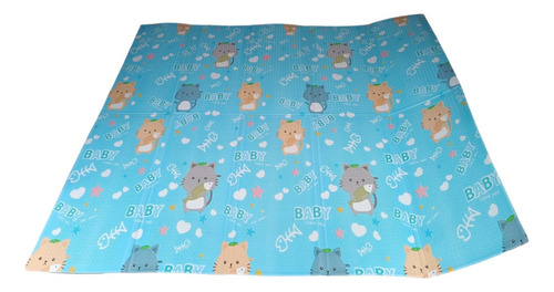 Tapete Antigolpes Plegable Para Gateo De Bebés Doble Faz
