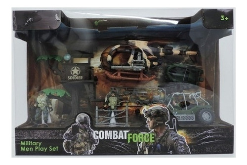 Playset Fuerza Militar Grande + Soldados Juego - Del Tomate