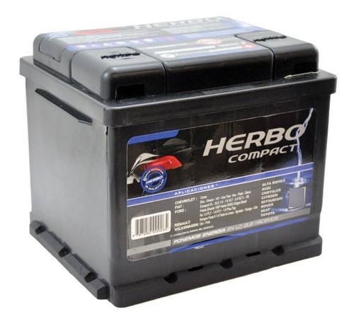 Bateria Herbo 12x55 Ah Compact Instalacion Sin Cargo
