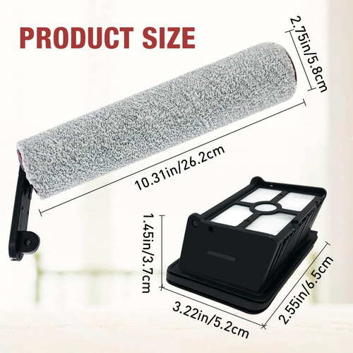 Filtro Hepa De Mreo Brushroller Para Dreametech H12 Pro Wet