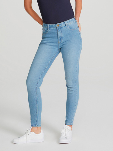 Jean Femenino Modelo Skinny Cintura Media - H9cj