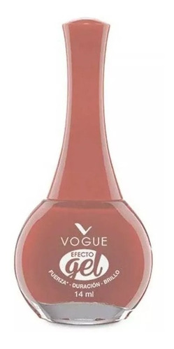 Vogue Esmalte  Efecto Gel Facil Aplicacion Brillo X 14 Ml