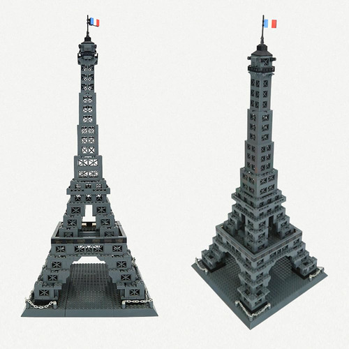 Set De Construcción De La Torre Eiffel De París (978 Piezas)
