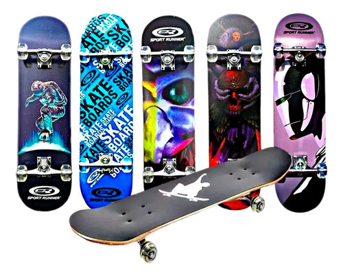 Tabla De Skate Patineta Diseño Variados  Semiprofesional