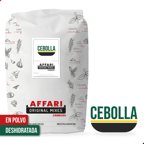 Cebolla Deshidratada En Polvo Importada X 12,5kg Affari